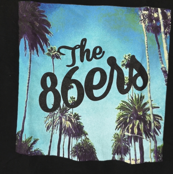 Eighty Six The 86ers Palms Ave Graphic Men's T-Shirt  Black Size M Short Sleeve - Picture 3 of 8